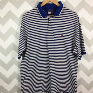 Vintage XL Tommy Hilfiger polo striped shirt